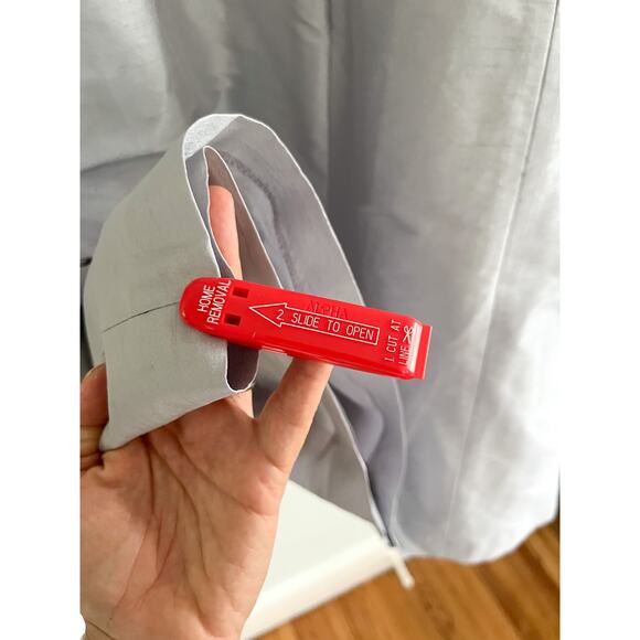 NWT | Alfred Sung | Dupioni Cocktail Bridesmaid Dress | Dove Gray | Size 12 - Picture 7 of 10